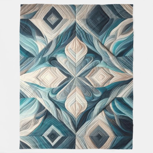 Zusammengestelltes abstraktes Design Fleecedecke (Vorderseite)