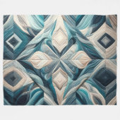 Zusammengestelltes abstraktes Design Fleecedecke (Vorderseite (Horizontal))