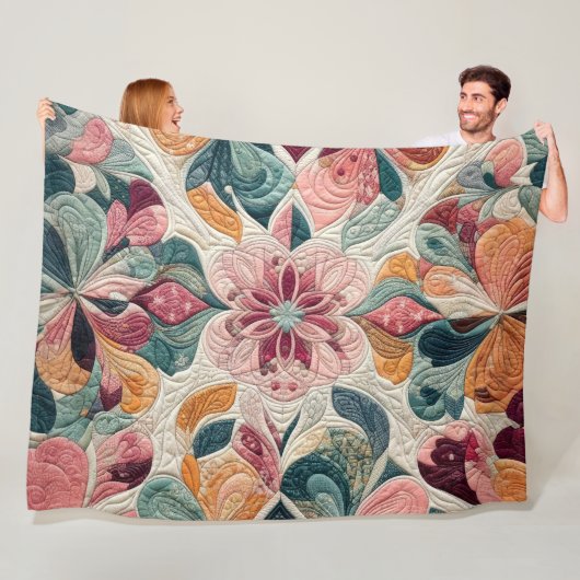 Zusammengestelltes abstraktes Design Fleecedecke (Beispiel)