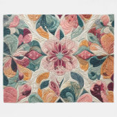 Zusammengestelltes abstraktes Design Fleecedecke (Vorderseite (Horizontal))