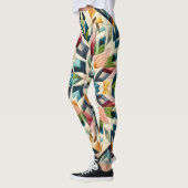 Zusammengestelltes abstraktes Design Leggings (Links)
