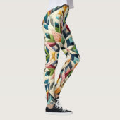 Zusammengestelltes abstraktes Design Leggings (Rechts)