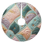 Zusammengestelltes abstraktes Design Polyester Weihnachtsbaumdecke (Vorderseite)