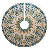 Zusammengestelltes abstraktes Design Polyester Weihnachtsbaumdecke (Vorderseite)