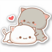 Zusammengetherness kawaii Aufkleber (Vorderseite)