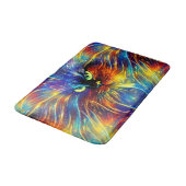 Zusammenhaltiges Abstraktes Exquisite Katzensplitt Badematte (Schrägansicht)