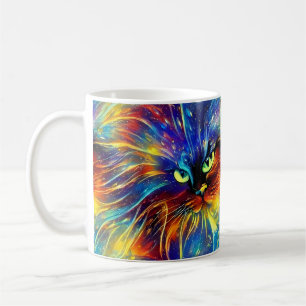 Zusammenhaltiges Abstraktes Exquisite Katzensplitt Kaffeetasse