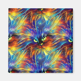 Zusammenhaltiges Abstraktes Exquisite Katzensplitt Magnet