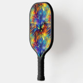 Zusammenhaltiges Abstraktes Exquisite Katzensplitt Pickleball Schläger (Links)