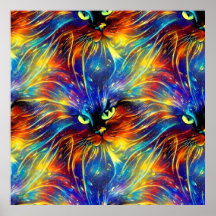 Zusammenhaltiges Abstraktes Exquisite Katzensplitt