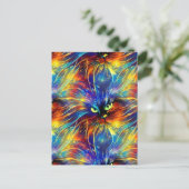 Zusammenhaltiges Abstraktes Exquisite Katzensplitt Postkarte (Stehend Vorderseite)