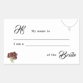 Zusammenhang mit Brautzeitaufkleber Rechteckiger Aufkleber