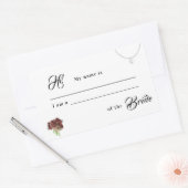 Zusammenhang mit Brautzeitaufkleber Rechteckiger Aufkleber (Umschlag)