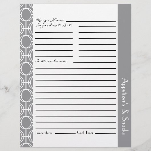 Zusammenhängige Eternity Rings Rezept Beilagen - G (Vorderseite)