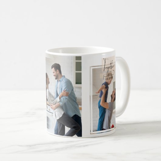 Zusammenkleben der Familie Sake 3 FotoCollage halt Kaffeetasse (VorderseiteRechts)