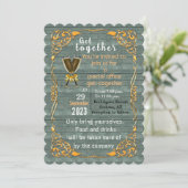 Zusammenkommen Einladung (Stehend Vorderseite)