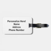 Zusammenkommen Gepäckanhänger (Rückseite horizontal)