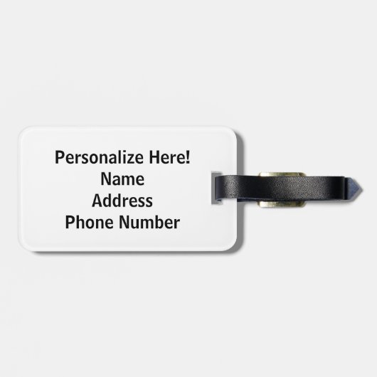 Zusammenkommen Gepäckanhänger (Rückseite horizontal)