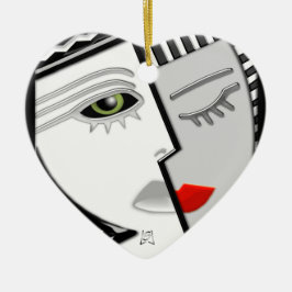 Zusammenkommen (Lüfterhülle) Keramikornament