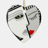 Zusammenkommen (Personalisiertes Ornament) Keramikornament (Rechts)