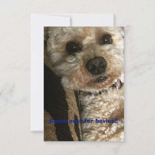 Zusammenkommen und aufholen einladung (Vorderseite)