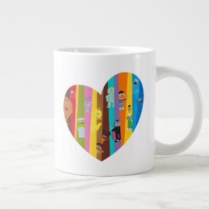 Zusammenkommendes Herz Jumbo-Tasse