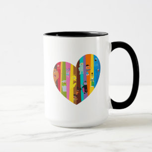 Zusammenkommendes Herz Tasse