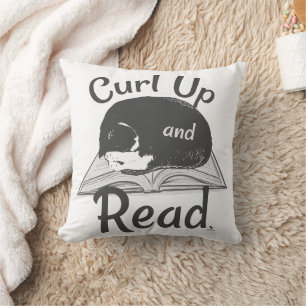 Zusammenkuscheln Lesen Katze Cool Lesen Liebe Kuns Kissen