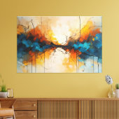 Zusammenlaufende Ströme Leinwanddruck (Insitu (Wohnzimmer))