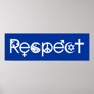 Zusammenleben mit Respekt - Frieden Freundlichkeit Poster