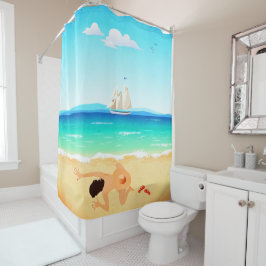 Zusammenlegung Duschvorhang