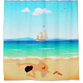 Zusammenlegung Duschvorhang (Vorderseite)