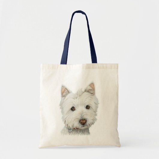 Zusammenpassende niedliche Westie Hundetasche Tragetasche (Vorne)