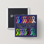 Zusammenschließen für ein Heilmittel für alle Kreb Button (Vorne & Hinten)