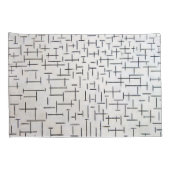 Zusammensetzung 10, Pier und Ozean | Mondriaan | Kissenbezug (Rückseite-Rechts)