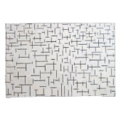 Zusammensetzung 10, Pier und Ozean | Mondriaan | Kissenbezug (Vorderseite-Rechts)