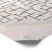 Zusammensetzung 10, Pier und Ozean | Mondriaan | Poster (Ecke)