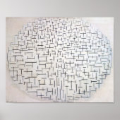 Zusammensetzung 10, Pier und Ozean | Mondriaan | Poster (Vorne)