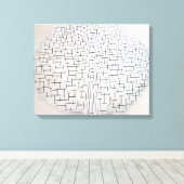 Zusammensetzung 10, Pier und Ozean | Mondrian | Leinwanddruck (Insitu (Holzboden))