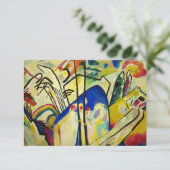 Zusammensetzung 4 von Wassily Kandinsky Dankeskarte (Stehend Vorderseite)