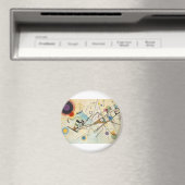 Zusammensetzung 8 Kandinsky-Malerei Magnet (In Situ (Geschirrspüler))