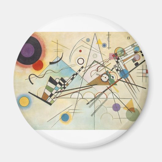 Zusammensetzung 8 Kandinsky-Malerei Magnet (Vorne)