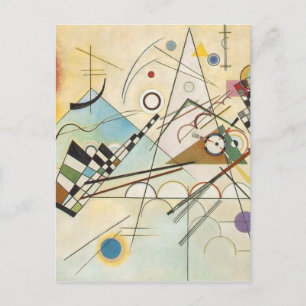 Zusammensetzung 8 Kandinsky-Malerei Postkarte