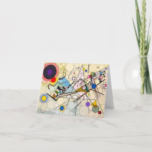 Zusammensetzung 8 von After Wassily Kandinsky Dankeskarte (Vorderseite)