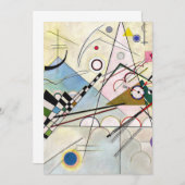 Zusammensetzung 8 Wassily Kandinsky Einladung (Vorne/Hinten)