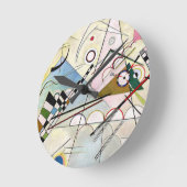 Zusammensetzung 8 Wassily Kandinsky Runde Wanduhr (Winkel)