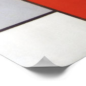 Zusammensetzung A von Piet Mondrian Poster (Ecke)