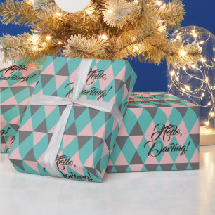 Zusammensetzung aus mehrfarbigem Dreischneidpapier Geschenkpapier