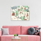 Zusammensetzung, c.1920 leinwanddruck (Insitu (Wohnzimmer))