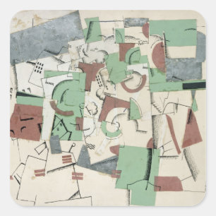 Zusammensetzung, c.1920 quadratischer aufkleber